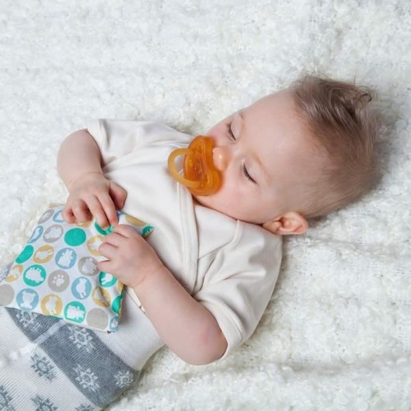 Suzeta ortodontica monobloc BIO, din latex de cauciuc organic, 0-6 luni, Grunspecht 670-00