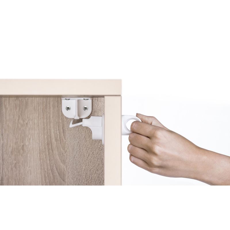 Incuietoare magnetica Reer pentru sertare si usi de dulap, alba