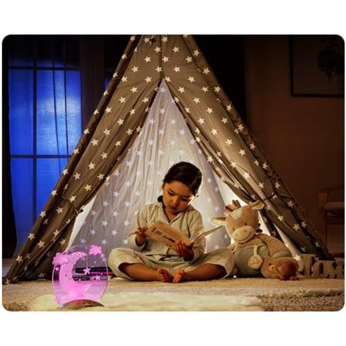 Lampa de veghe pentru copii Reer ColorLumy Moon cu LED si 7 culori