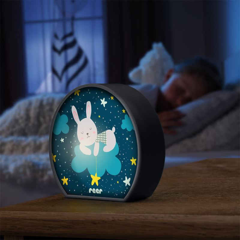 Lampa de veghe LED Bunny Reer pentru bebelusi, 0+ luni