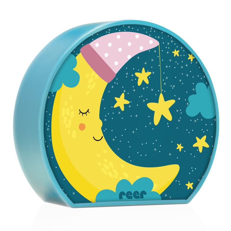 Lampa de veghe LED MyBabyLight Moon pentru bebelusi 0+ luni, Reer