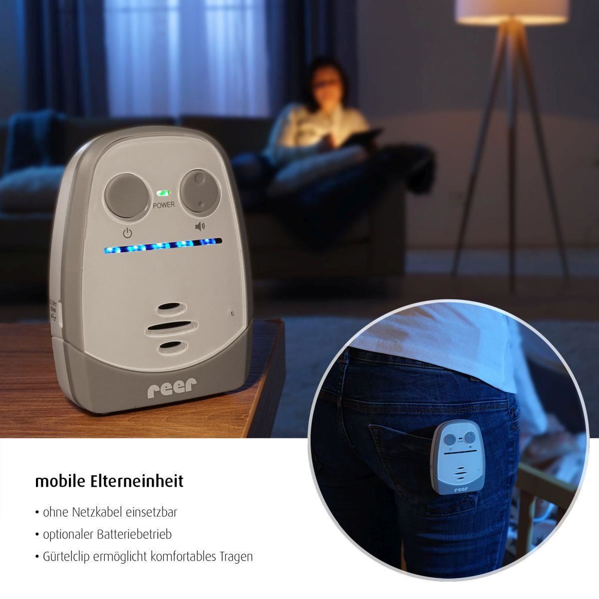 Monitor audio digital pentru bebelusi Nova, functie Vox, distanta 450 m, Reer 50140