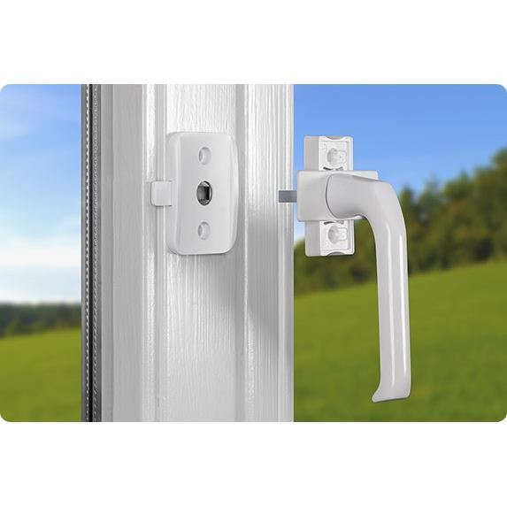 Set 3 sigurante pentru ferestre si usi de balcon Reer WinLock, albe