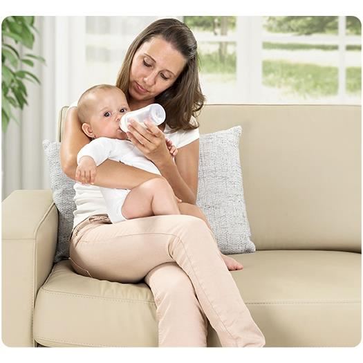 Recipient pentru lapte praf cu 3 compartimente și pâlnie REER