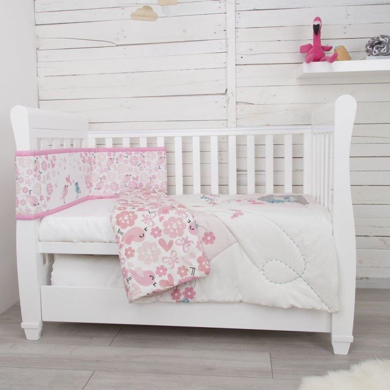 Set de pat 2 piese pentru bebelusi Comfi-Dreams Lovebirds 843022