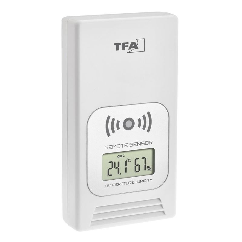Stație meteo wireless TFA LIFE cu senzor extern inclus, albă