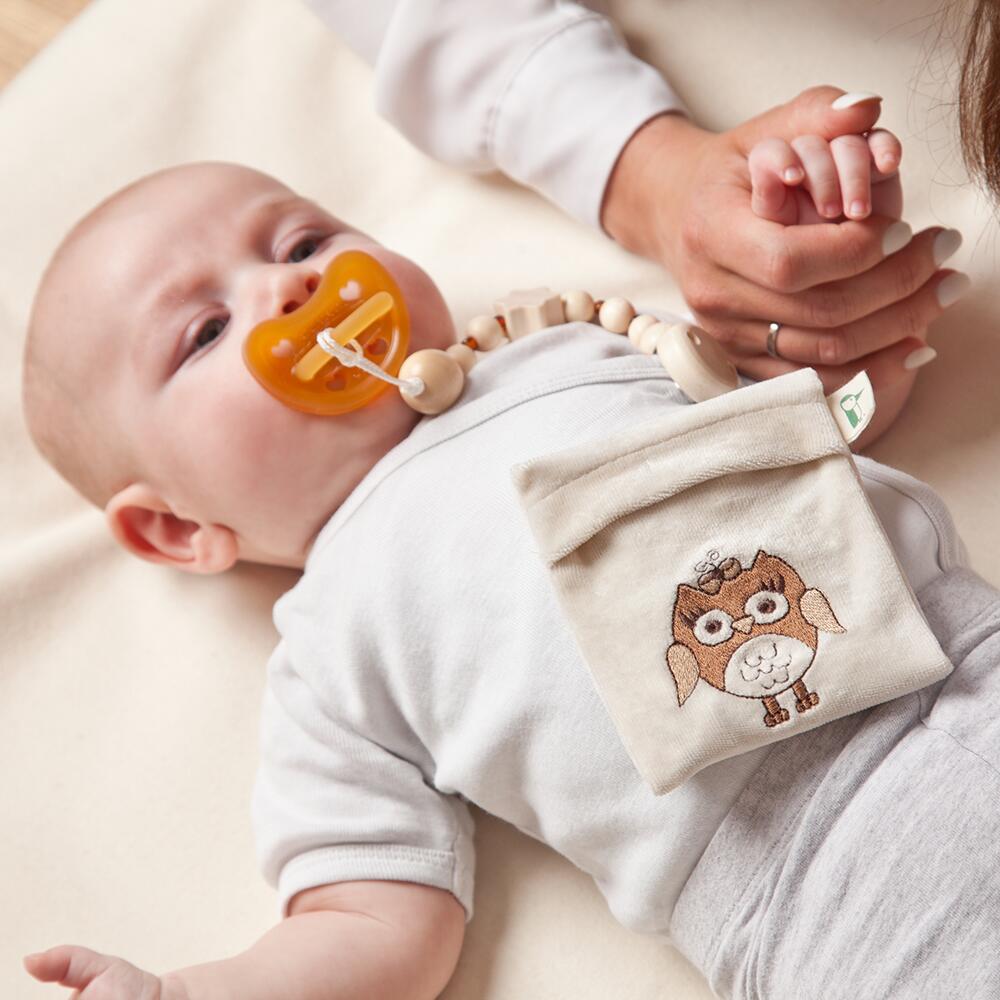 Suzeta ortodontica monobloc BIO, din latex de cauciuc organic, 0-6 luni, Grunspecht 670-00