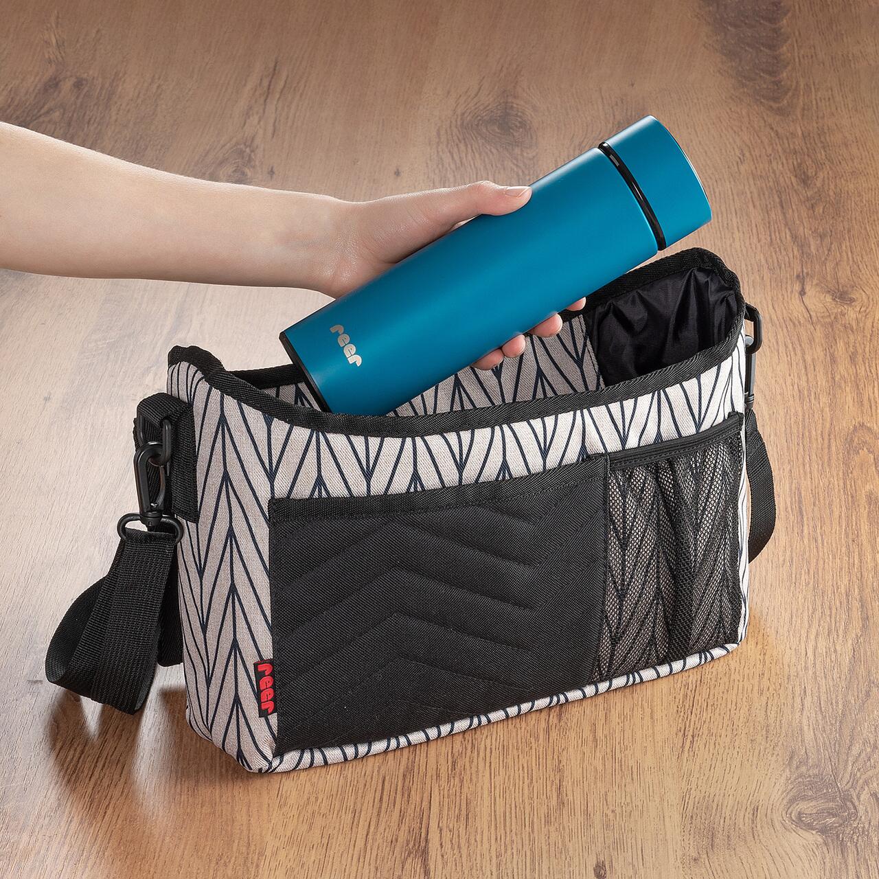 Termos vidat din otel inoxidabil 450 ml, albastru, Reer ColourDesign