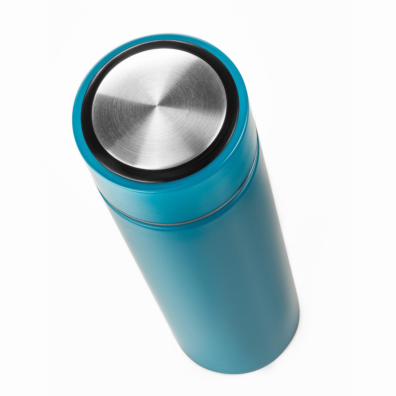 Termos vidat din otel inoxidabil 450 ml, albastru, Reer ColourDesign