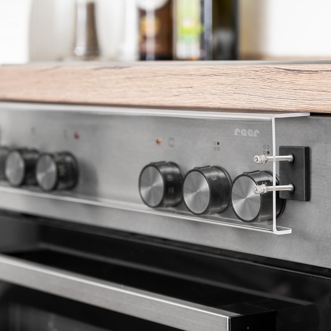 Capac protecție butoane aragaz și cuptor magnetic, transparent, Reer