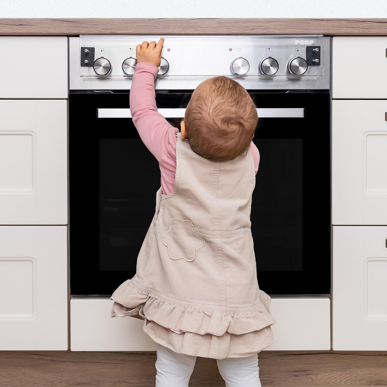 Capac protecție butoane aragaz și cuptor magnetic, transparent, Reer