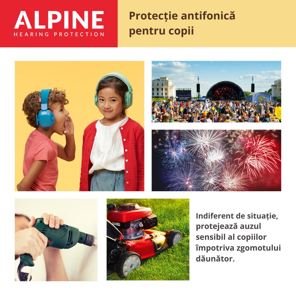 Casti antifonice pliabile pentru copii 5-16 ani, SNR 25, verde menta