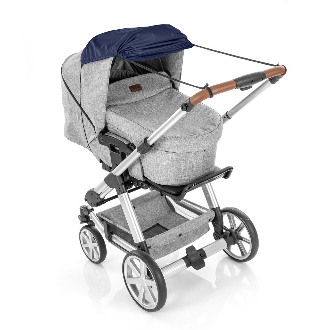 Copertina parasolar universala pentru carucior, UV 50+, bleumarin, Reer