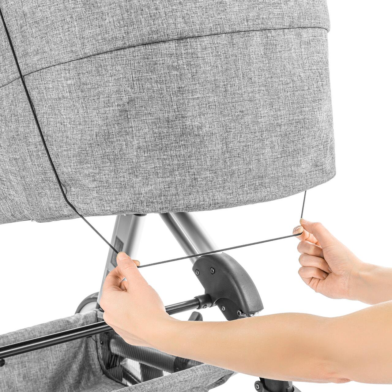 Copertina parasolar universala pentru carucior, UV 50+, neagra, Reer ShineSafe