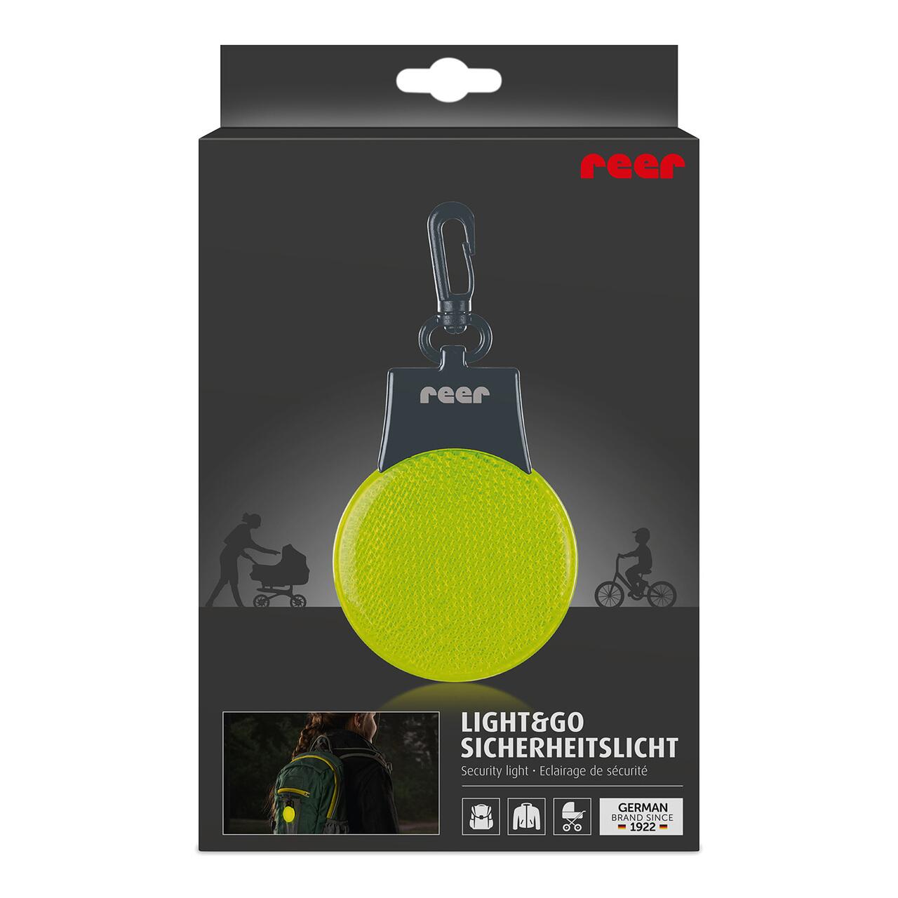 Lumina LED de siguranta reflectorizanta cu carabina, Reer Light&Go