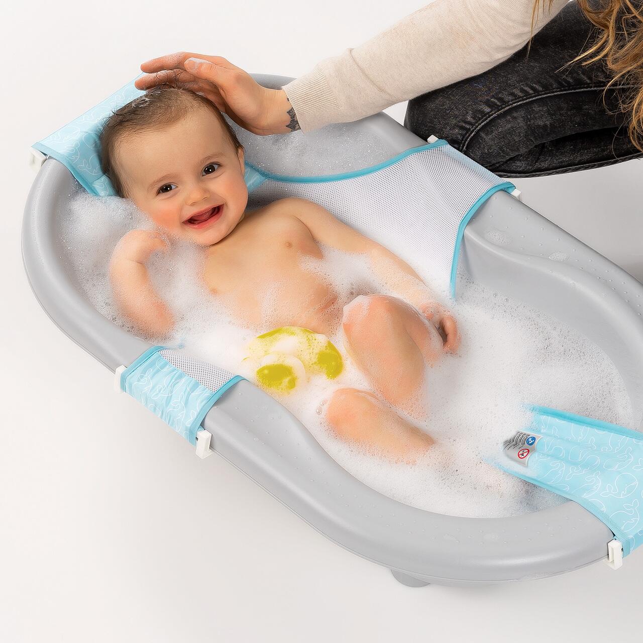 Plasa de baie pentru bebelusi Reer MyHappyBath Sling, reglabila, fara BPA