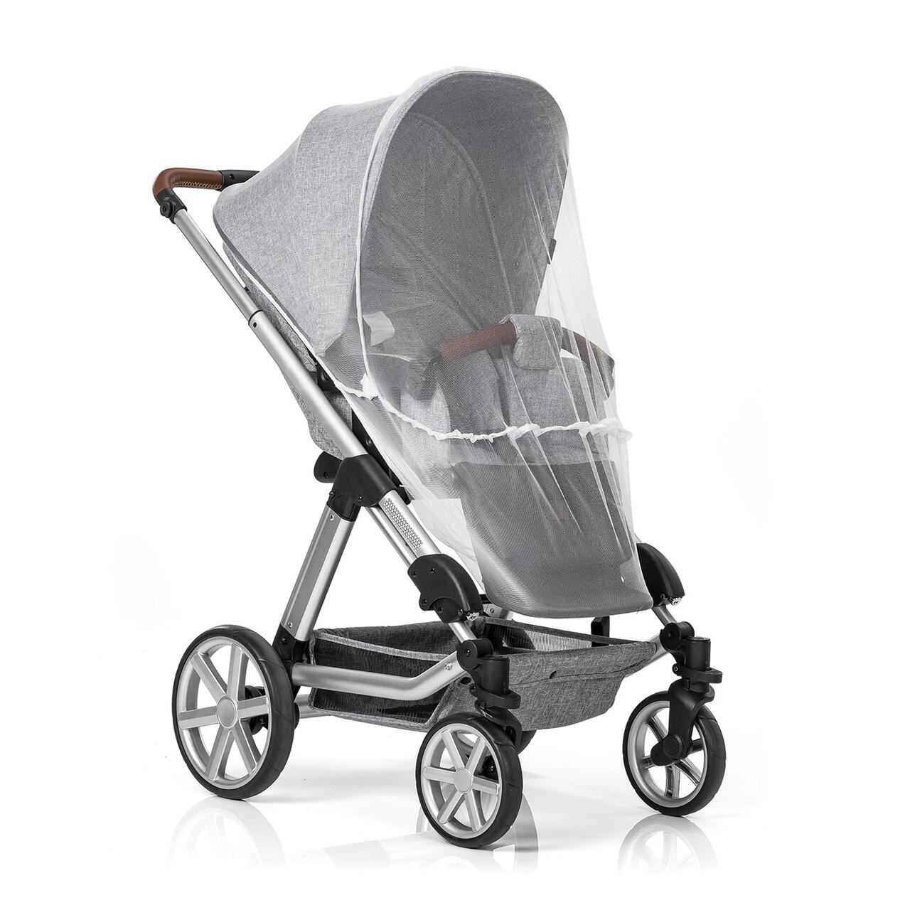 Plasa anti-insecte universala pentru carucior bebe, alba, Reer BiteSafe