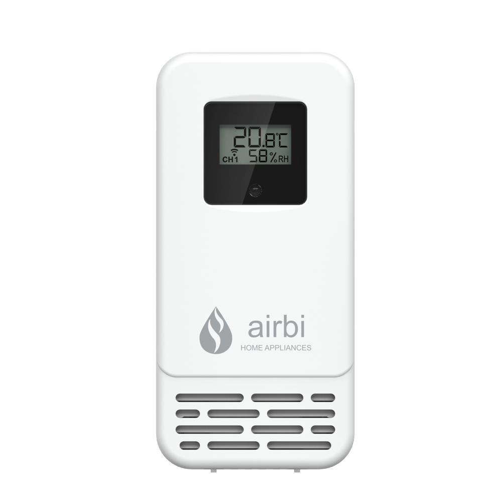 Senzor wireless temperatura si umiditate cu LCD AirBi BI1010, alb