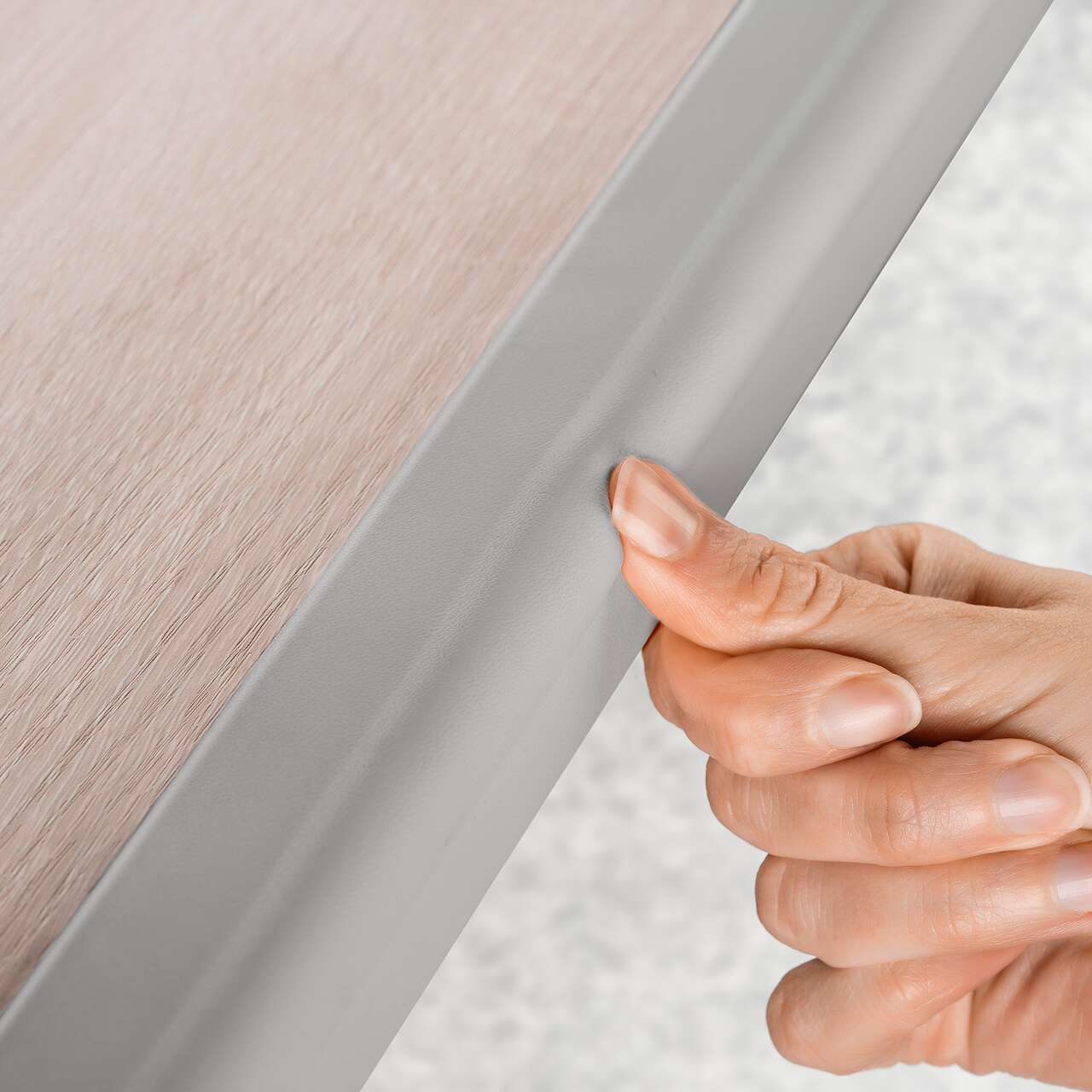 Set 2 benzi protectie muchii si colturi din spuma poliuretan, gri, 2 x 1 m, Reer