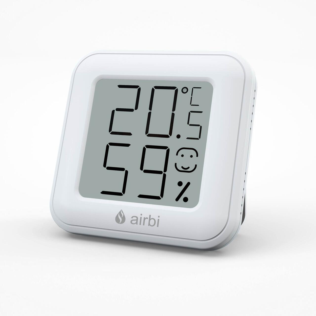 Termohigrometru digital de camera AirBi SMILE, LCD, memorie, magnet