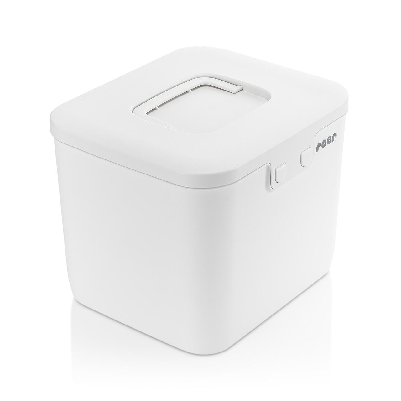 Cutie de depozitare cu sistem de siguranta pentru copii, pana la 24 de luni, Reer SafeContainer 83230