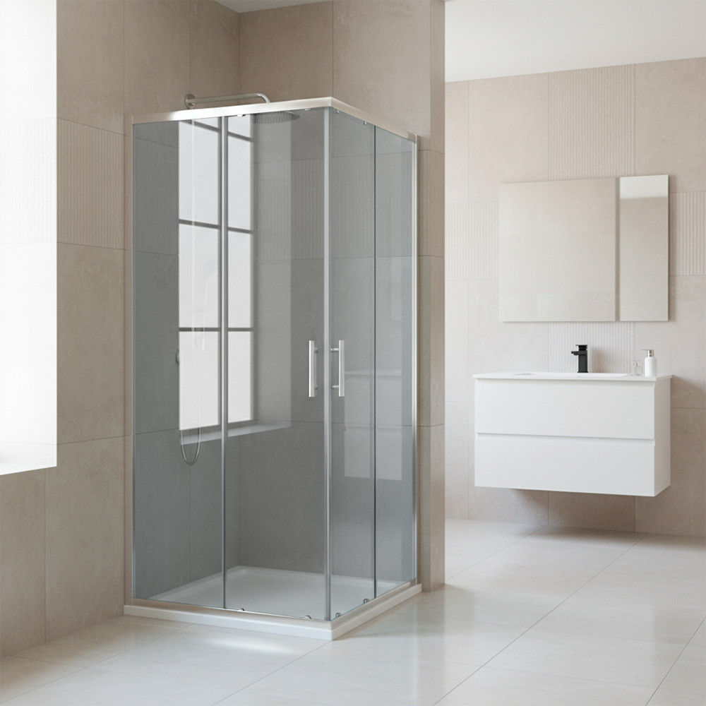 Leziter Cabină de duș pătrată Soul 80x80 cm fără tavă