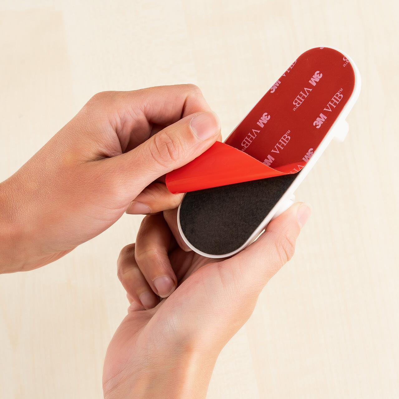 Opritor pentru clanta usii, fara gaurire, alb, REER 70110