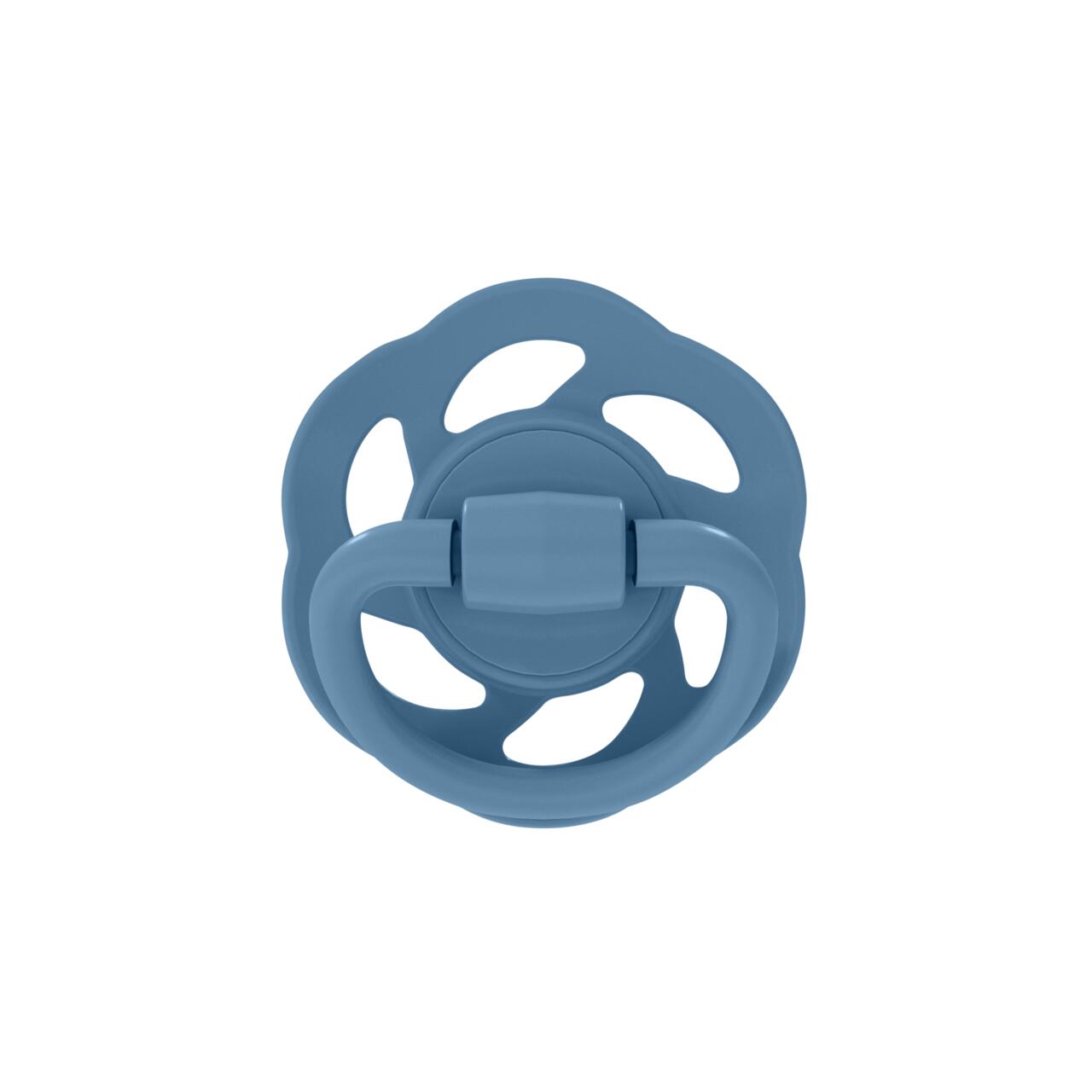 Set 2 suzete Nip Cherry Boy cu tetina rotunda din latex natural, 6+ luni, nip 38883