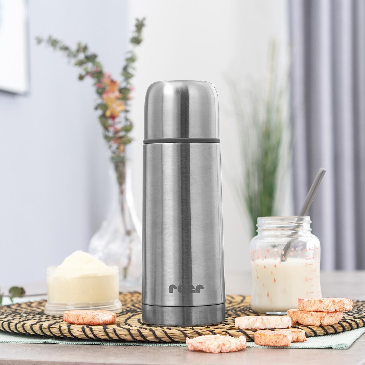 Sticla termos din otel inoxidabil vidat, 300 ml, Reer Pure