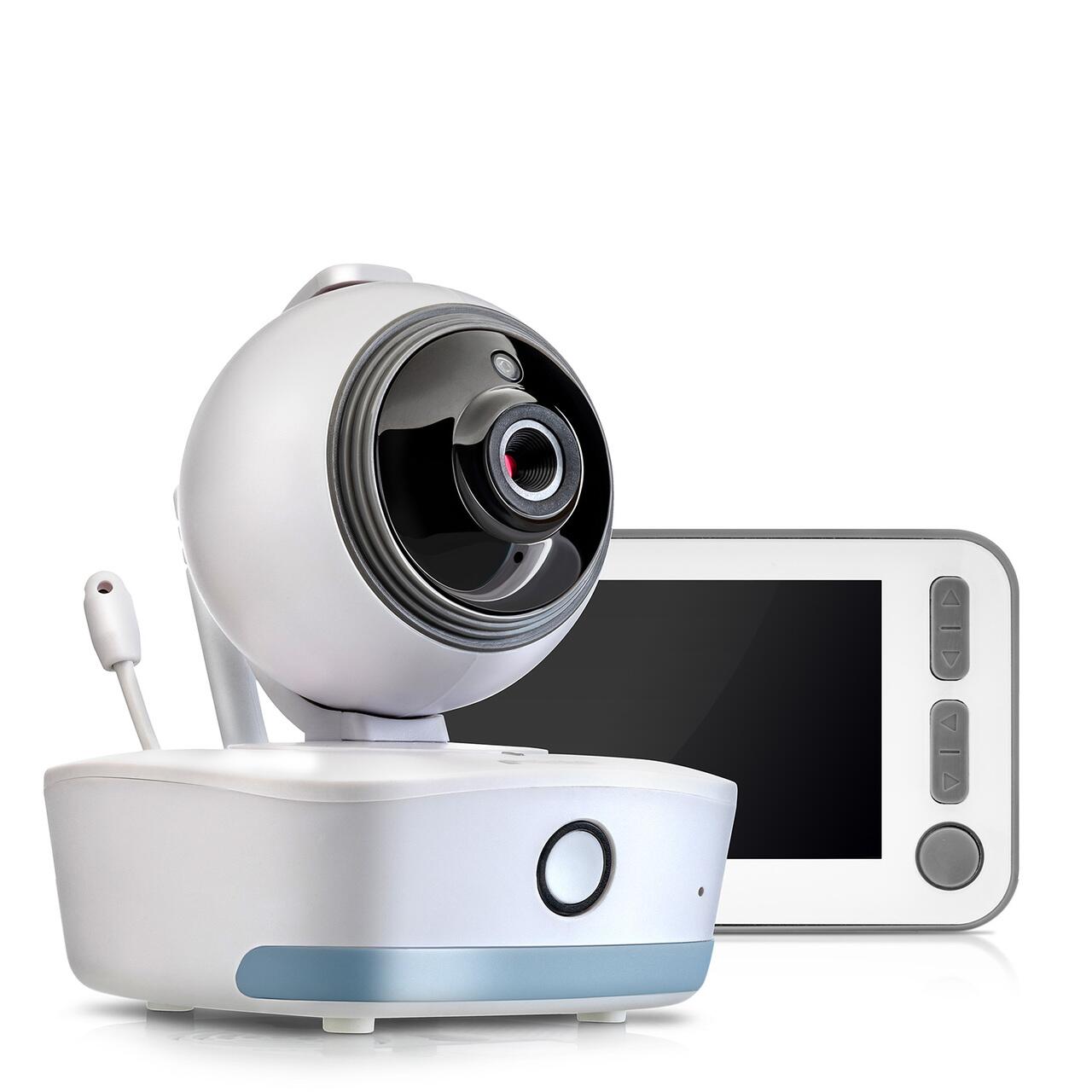 Video monitor digital pentru bebelusi cu camera rotativa si urmarire inteligenta a miscarii, REER BabyCam XL 80440