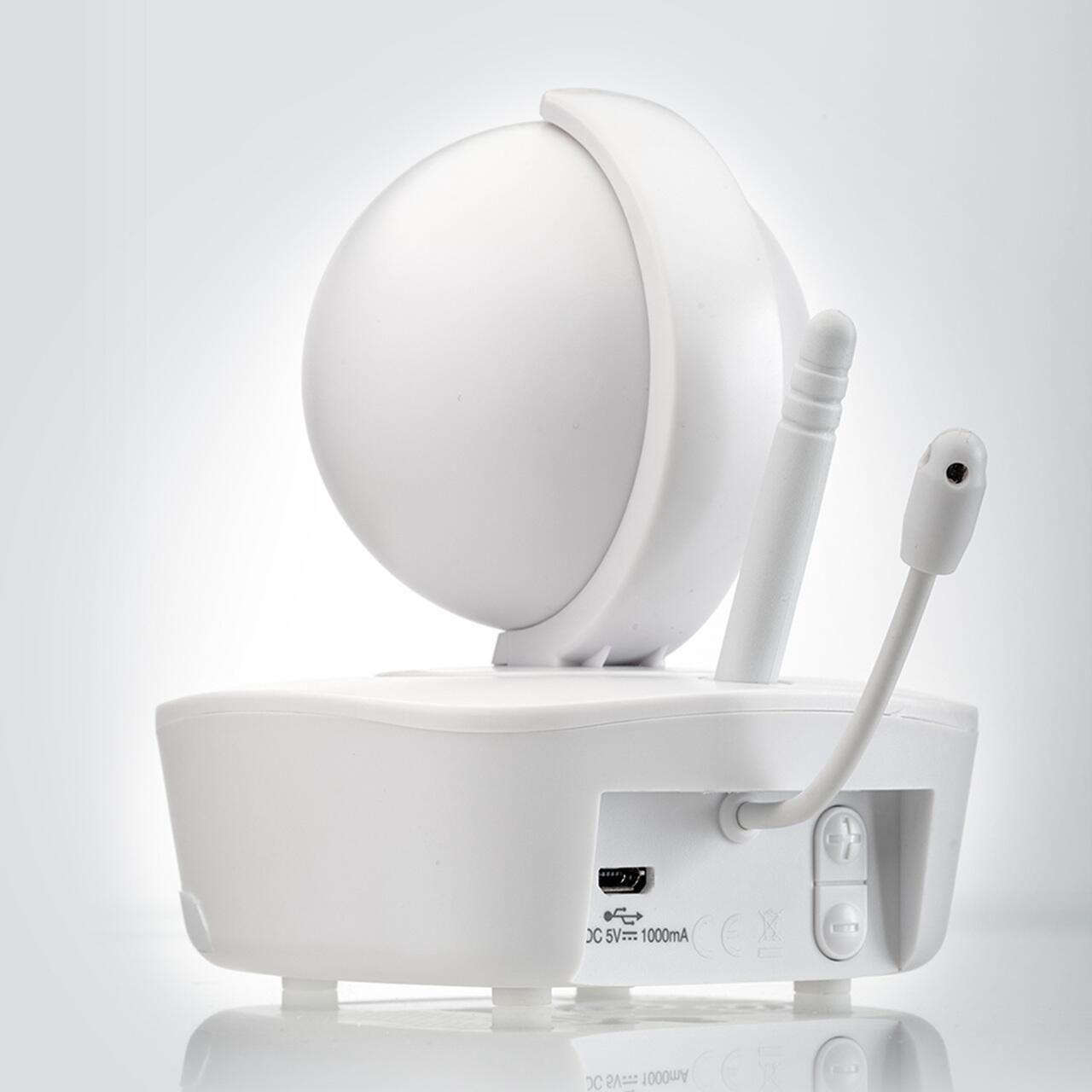 Video monitor digital pentru bebelusi cu camera rotativa si urmarire inteligenta a miscarii, REER BabyCam XL 80440