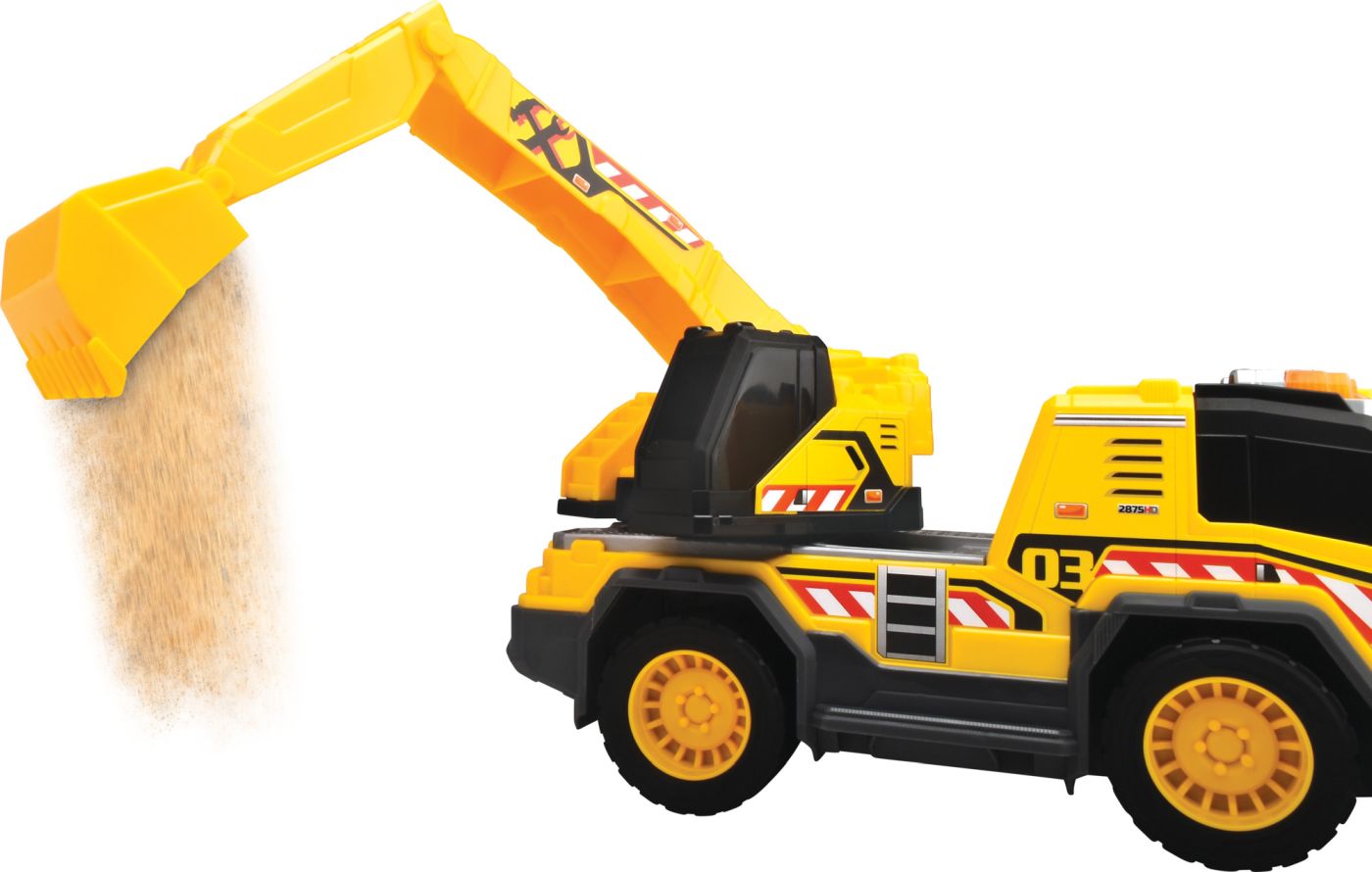 DICKIE CAMION CU EXCAVATOR CU SUNETE SI LUMINI 30CM