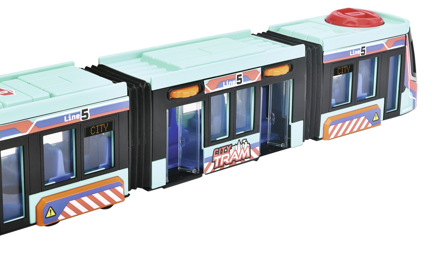 Tramvai Siemens Avenio Dickie Toys, articulat, 41 cm, usi mobile