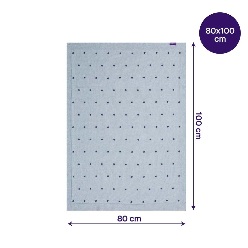 Păturică bebe din bumbac organic 80x100 cm Clevamama