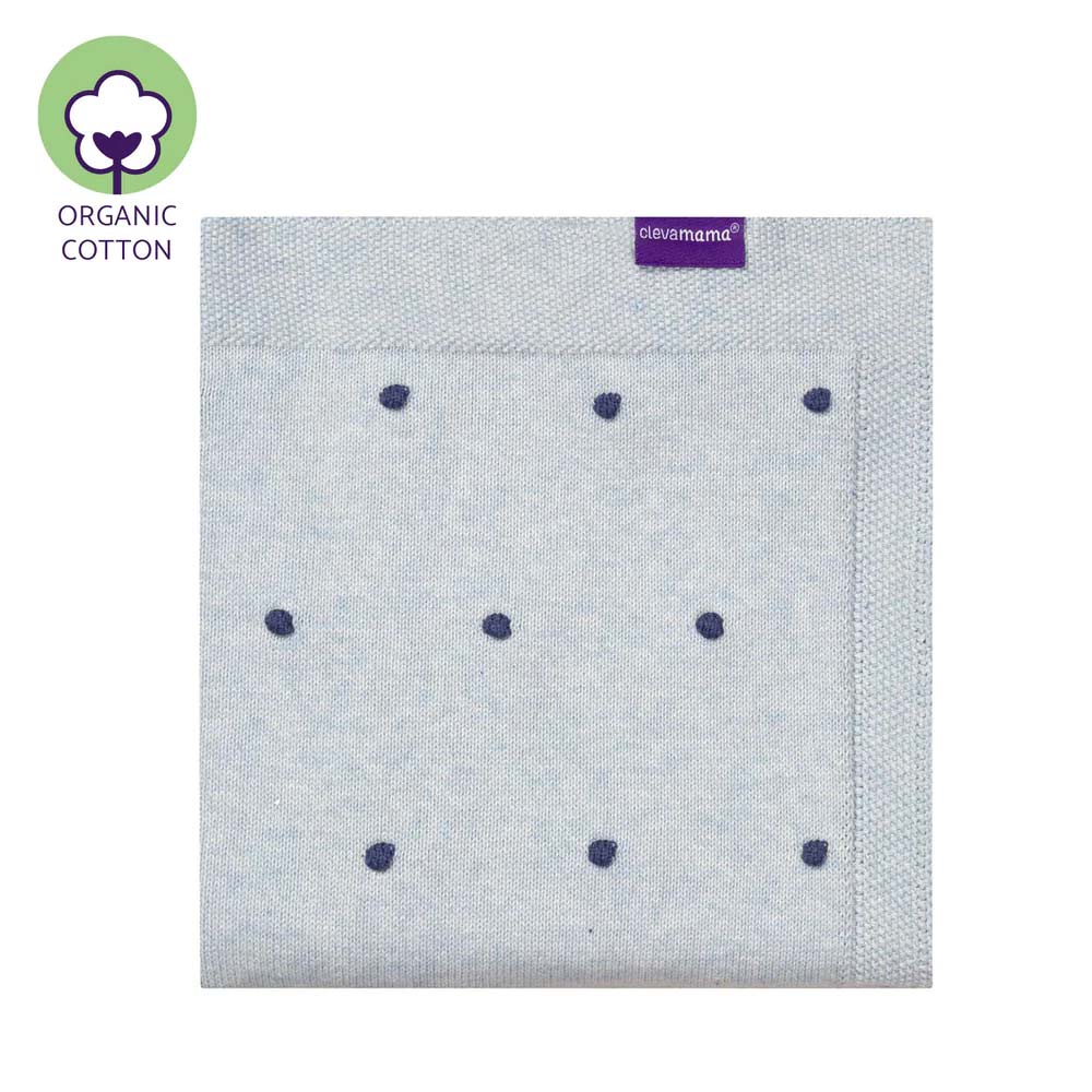 Păturică bebe din bumbac organic 80x100 cm Clevamama