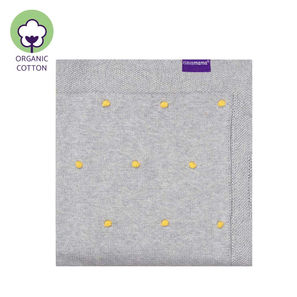 Păturică pentru bebeluși din bumbac organic 80x100 cm Clevamama