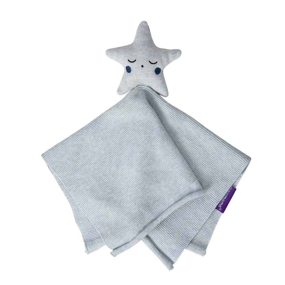 Paturica bebe din bumbac organic cu jucarie Star Clevamama