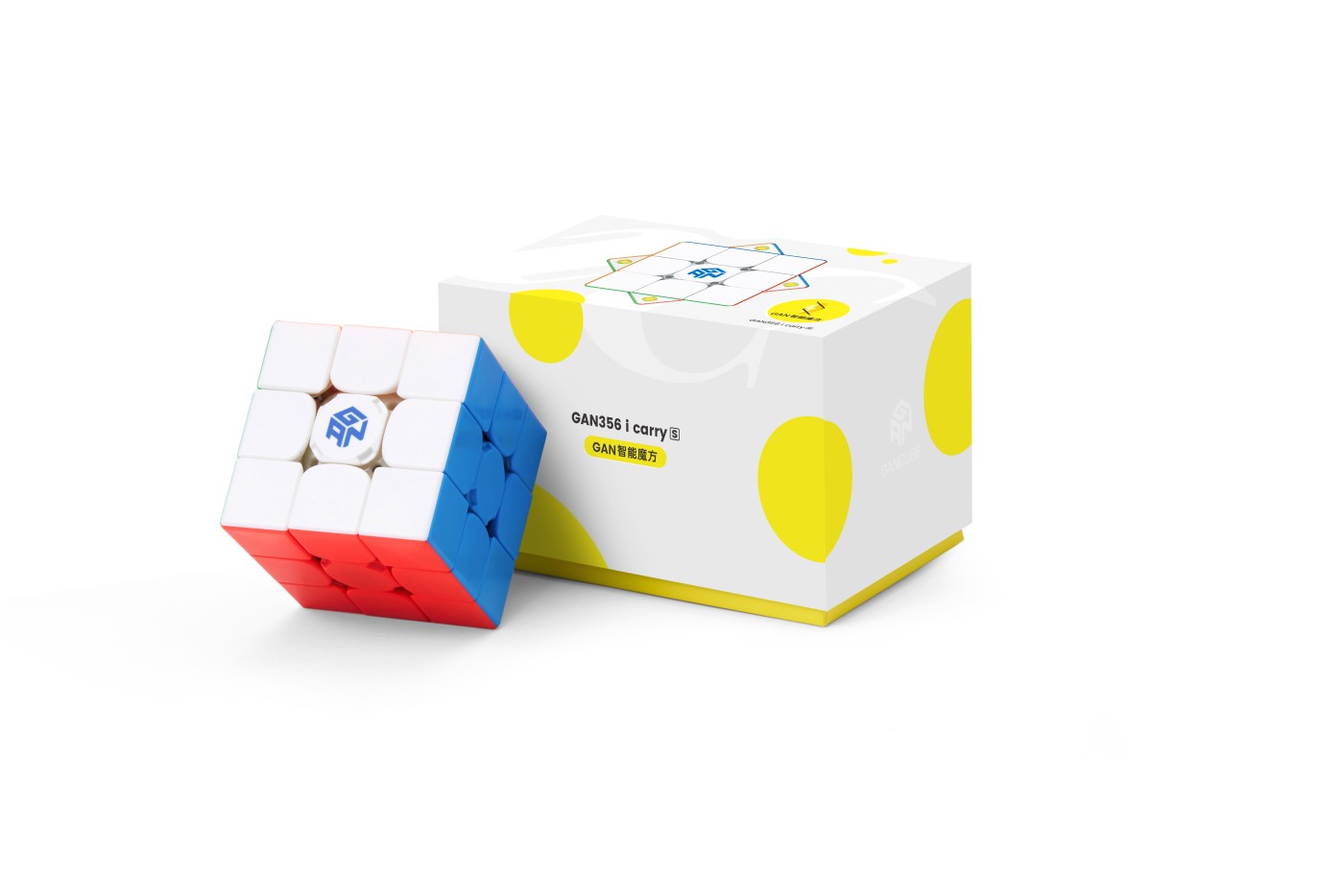 Cub smart magnetic GAN 356 i Carry S cu aplicație pentru speedcubing