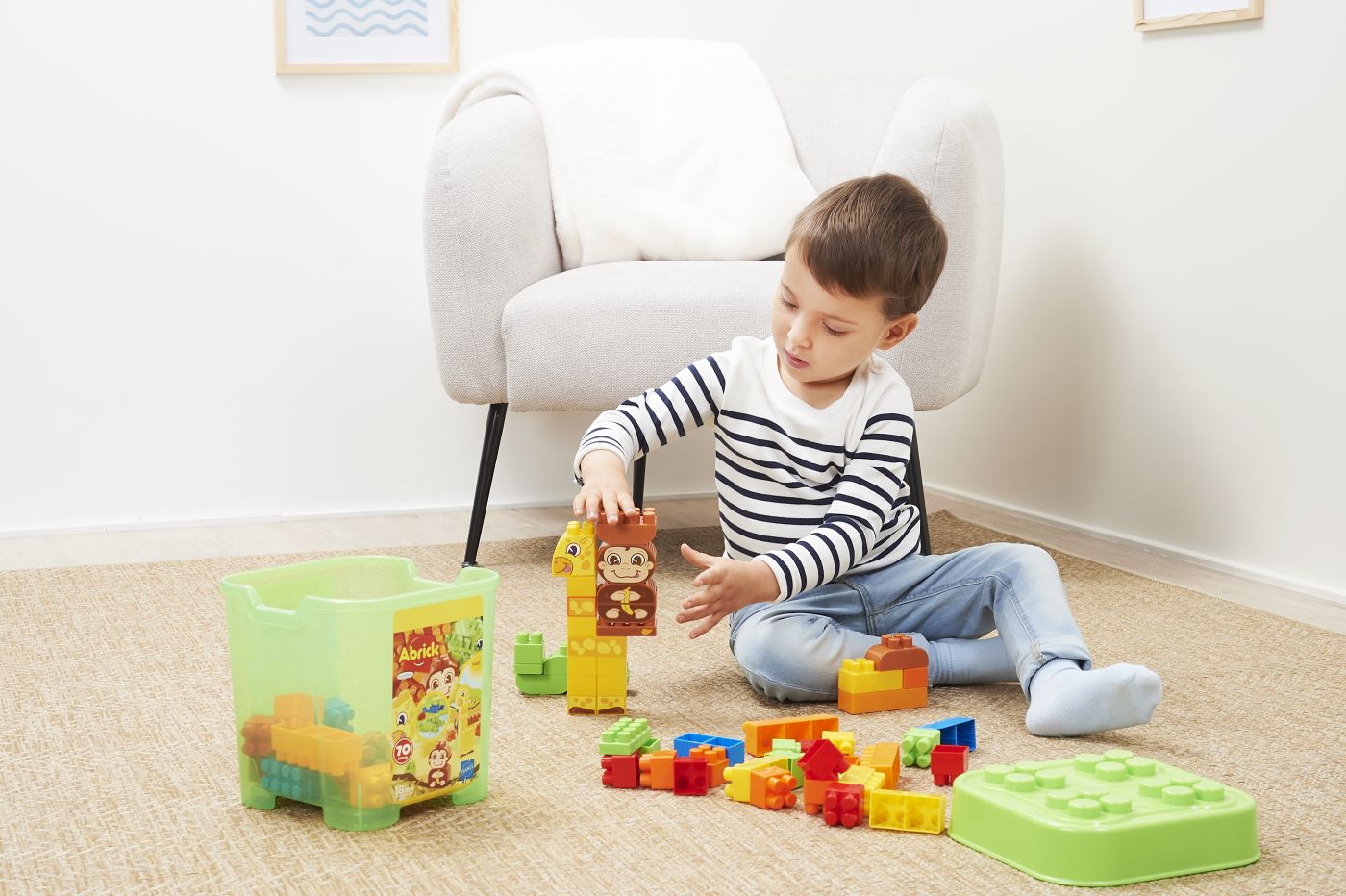 ECOIFFIER ABRICK SET CONSTRUCTIE ANIMALE 70 PIESE