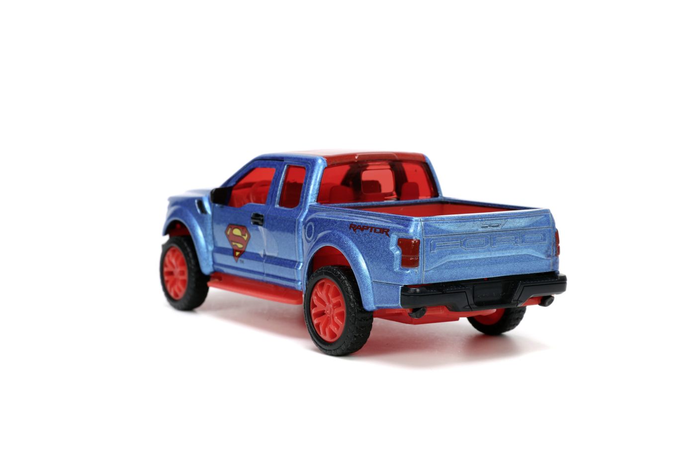 JADA DC SET FIGURINA METALICA SUPERMAN SI MASINUTA 2017 FORD F 150 RAPTOR SCARA 1:32