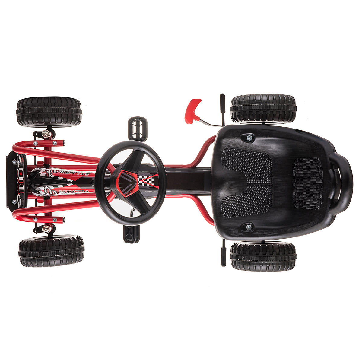 Kart cu pedale pentru copii KidsCare G201 verde, frână de mână, 3-6 ani