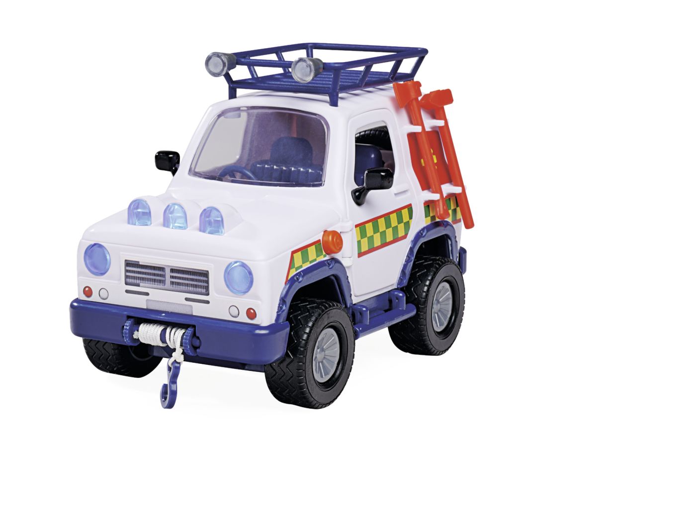 POMPIERUL SAM VEHICUL SALVARE ANIMALE CU FIGURINE SI REMORCA