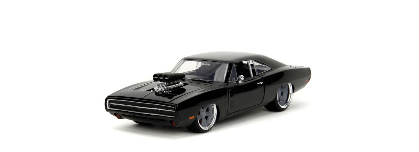 JADA FAST AND FURIOUS MASINUTA METALICA DODGE CHARGER 1970 NEGRU SCARA 1 LA 24