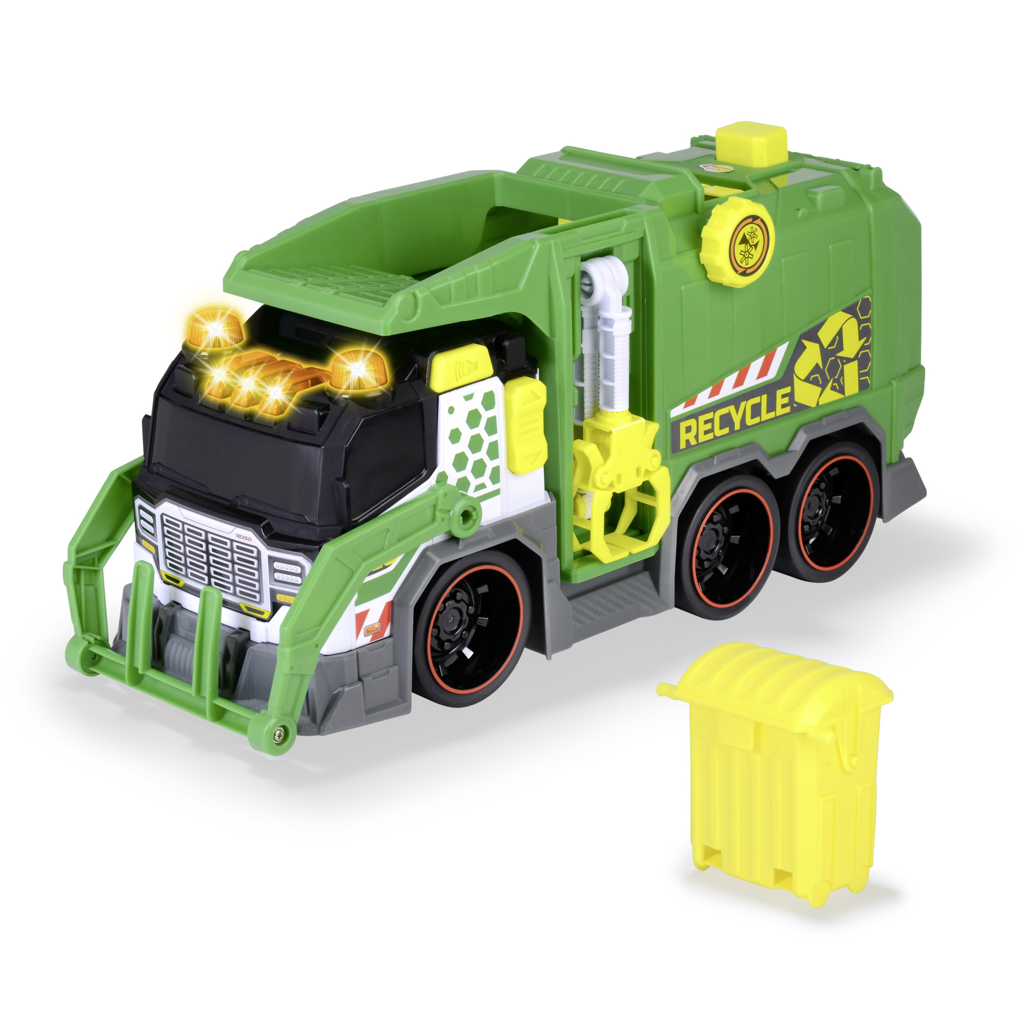 DICKIE TOYS CAMION DE RECICLARE CU LUMINI SI SUNETE 39CM