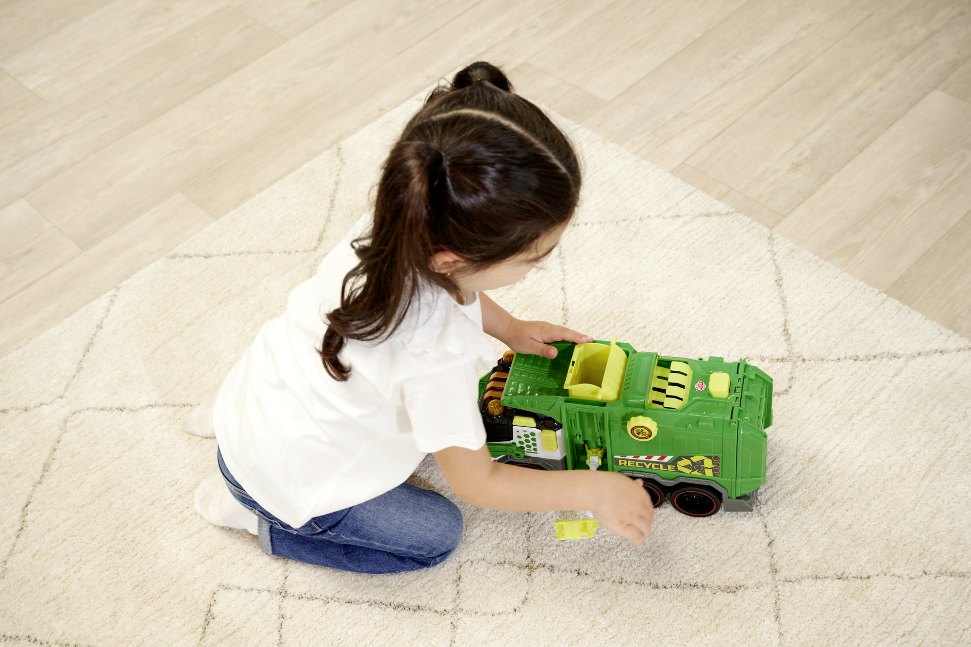 DICKIE TOYS CAMION DE RECICLARE CU LUMINI SI SUNETE 39CM