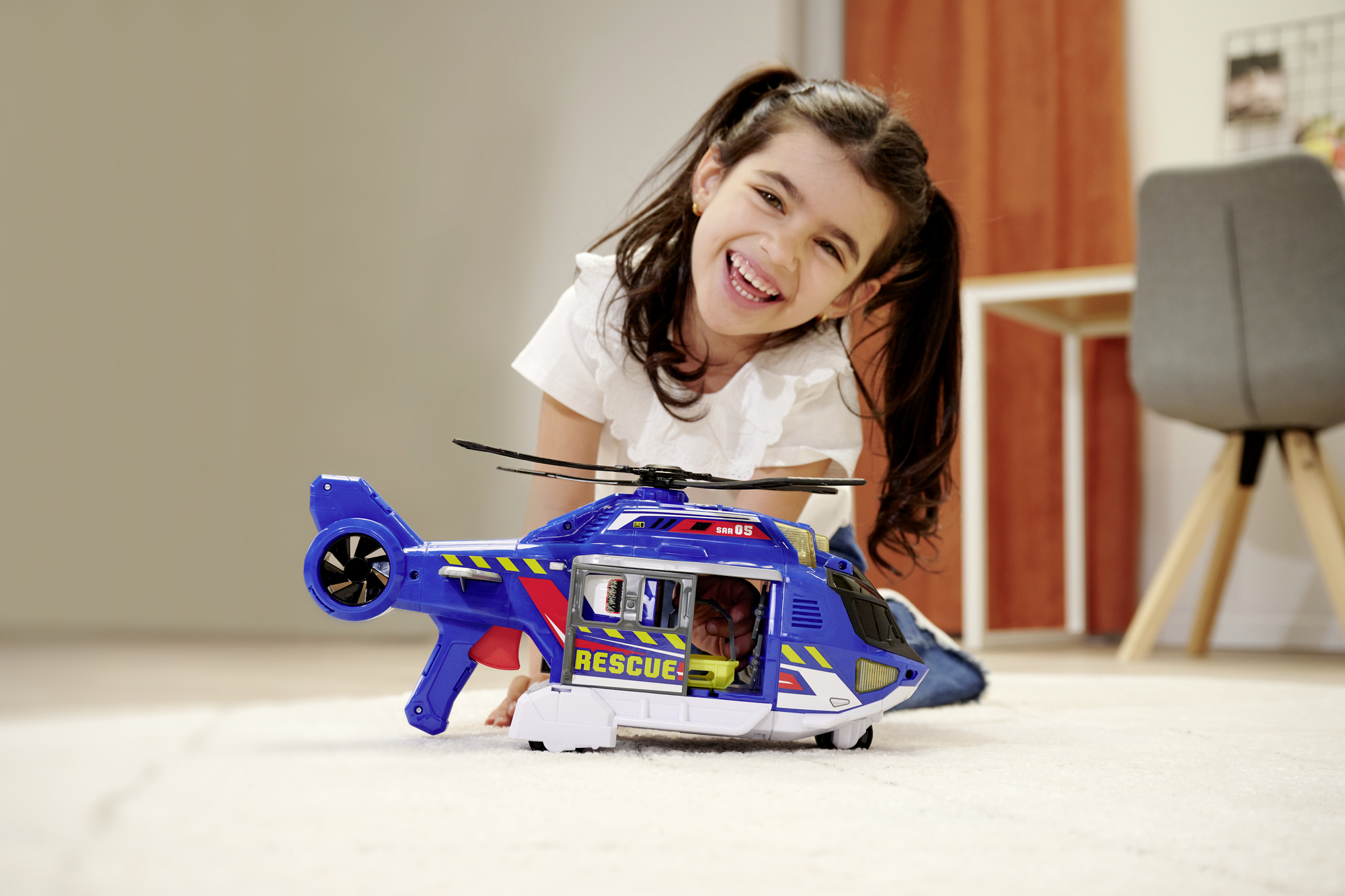 DICKIE TOYS ELICOPTER CU LUMINI SI SUNETE 39CM