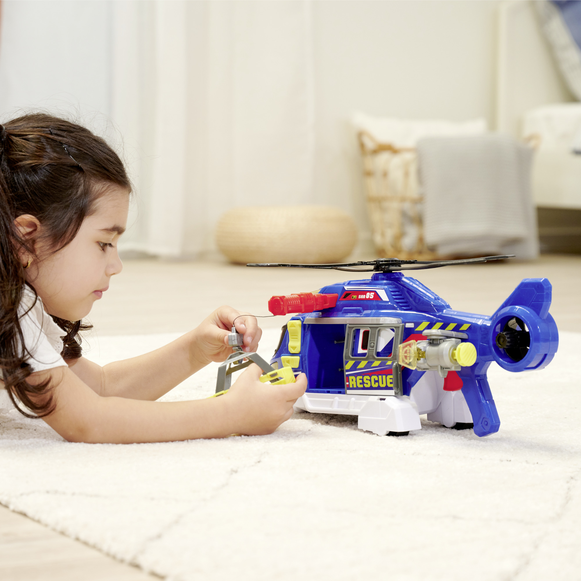 DICKIE TOYS ELICOPTER CU LUMINI SI SUNETE 39CM