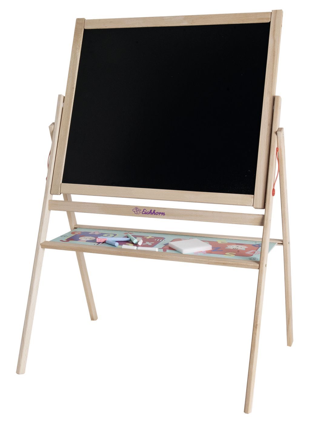 Tabla de desen din lemn Eichhorn cu 2 fete, accesorii incluse