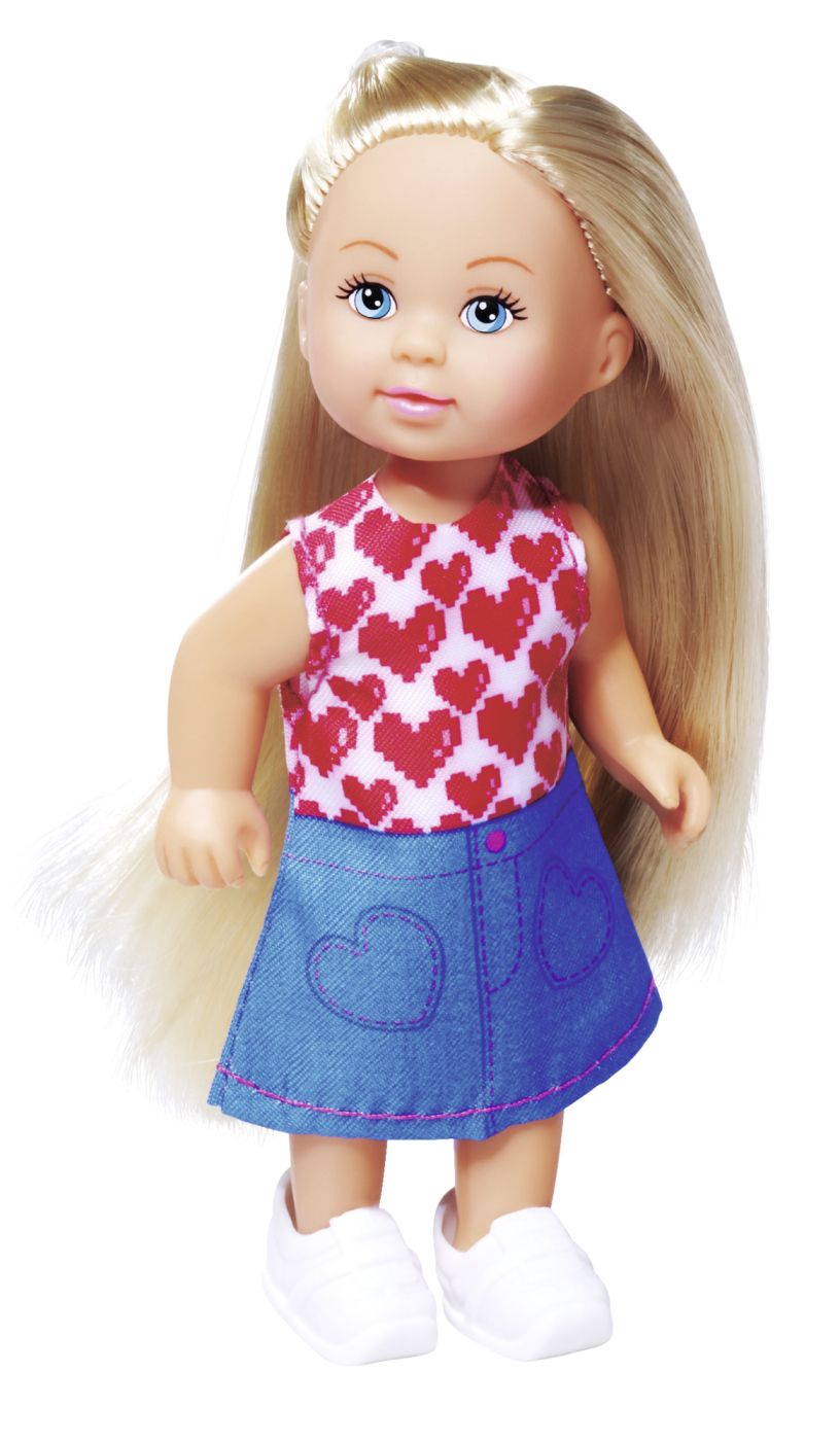 Papusa Evi Love Fashion Set cu accesorii si 3 tinute, 12 cm