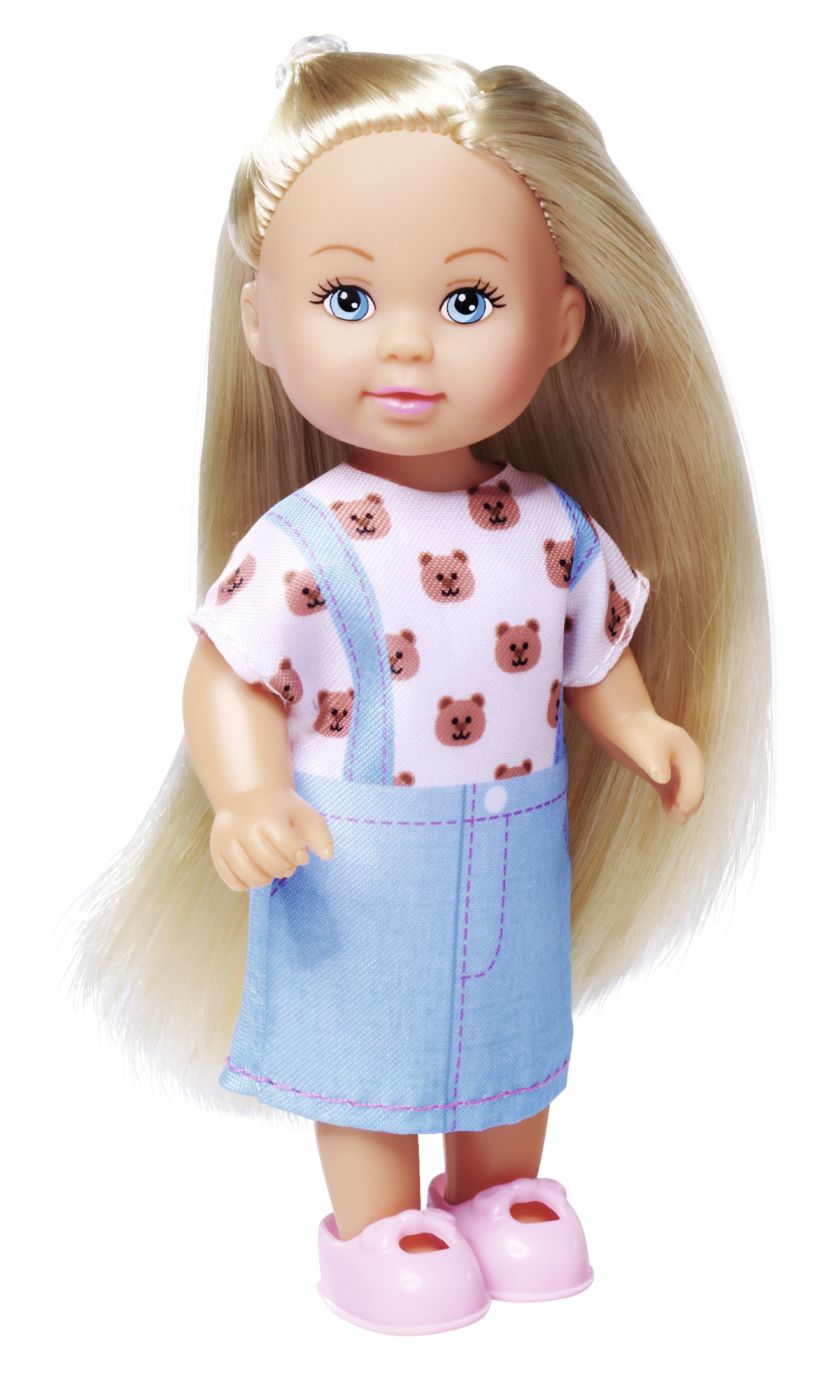 Papusa Evi Love Fashion Set cu accesorii si 3 tinute, 12 cm